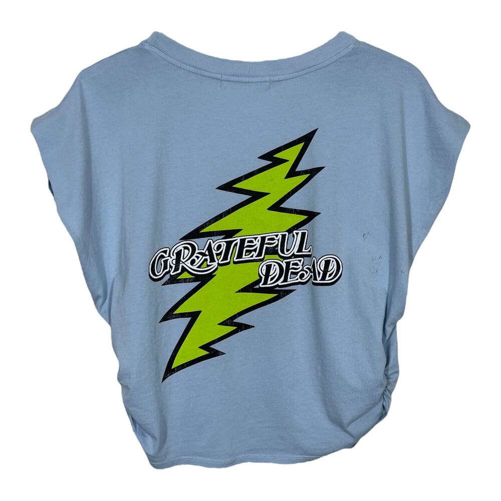 Daydreamer Grateful Dead Bertha Skull Banded Tee Large Blue Graphic New Flaw - Picture 5 of 9